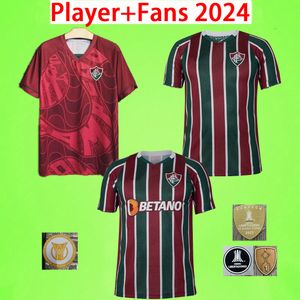 2024 2025 Fluminense Soccer Jerseys Fans Player Version FC Marcelo Andre Lele J.arias G.Cano Keno D.Costa Marquinhos Ganso 24 25 Fotbollskjorta hem Bort från tredje uniformer