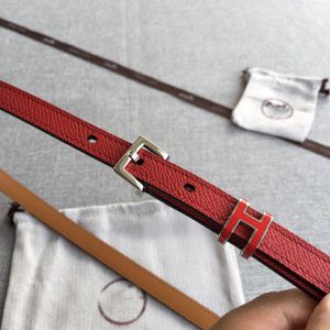 H Belts Designer Belts Quality H Letter Square Needle Buckle Belt Women's Cowhide 1.5Cm Thin Decorative Belt Versatile And Simple Ap7w 327