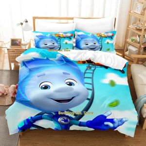 Sets Neues The Fixies Bedding Set Single Twin Full Queen King -Size -Bett Set Erwachsene Kinder Schlafzimmer Duvetcover Sets 3D Anime Bettblatt Set Set