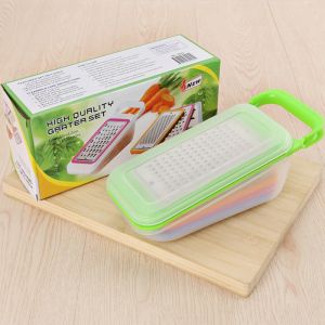 Ferramentas Mandoline Slicer Moedor Cortador de Legumes Manual Batata Cenoura Ralador Triturador com Lâmina de Aço Inoxidável e Recipiente de Alimentos