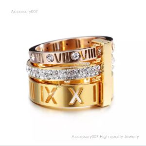 designer jewelry rings for teens womens repurposed luxury jewelry stainless steel diamond two colors number multiple combinations mens rings jewellery