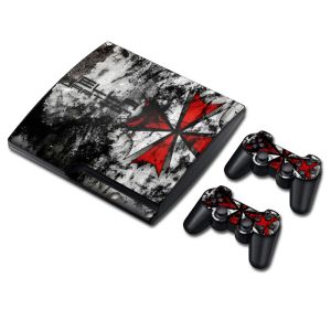 Stickers New game Vinyl Decal Skin/stickers Wrap for PS3 Slim Console and 2 ControllersTNP3Slim5174