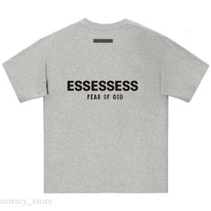 Essentialsweatshirts DesignerChestレターラミネートプリント緩んだ特大のカジュアルTシャツコットントップスエッセンシャルシャツ703