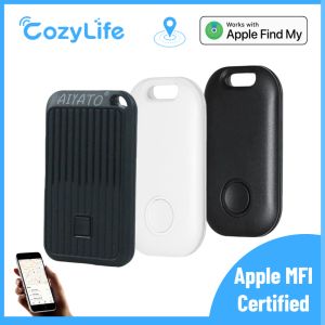 Control Cozylife aiyatoタグ、Apple Find My App IOSシステム、ミニGPSトラッカーBluetoothスマートロケーターキーファインダーIP67防水装置で動作する