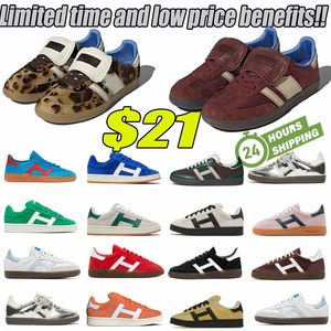 2024 Low price Designer shoes Leopard print wales bonner vintage sneakers non-slip Fashion campus men's and women's casual shoes aaa quality