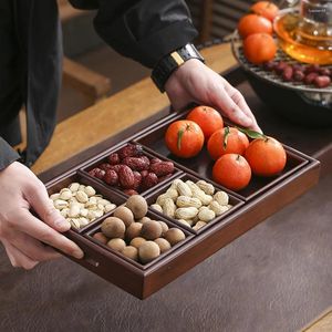 Dinnerware Sets Tray Wooden Pallet Set Table Cup Storage Tea Nuts Serving Light Luxury Water Fruit Make