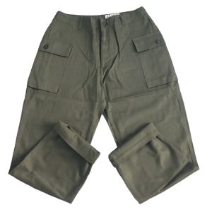 Pants US HBT ARMY Land Force Casual Pants WW2 Retro Running Trousers Military Training Uniform Cargo Army Green Striaght