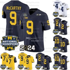 Michigan Wolverines 2024 Championship Jersey Donovan Edwards Drake Nugent Rose Bowl College Football Ladarius Henderson 89 AJ Barner Josaiah Stewart JJ McCarthy