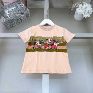 Мода Baby T Roomts Forest Sport Pattern Коттон девочки мальчики с коротким рукавом размер 90-160 см. Дизайнерская детская одежда Летняя детская футболка 24FEB20