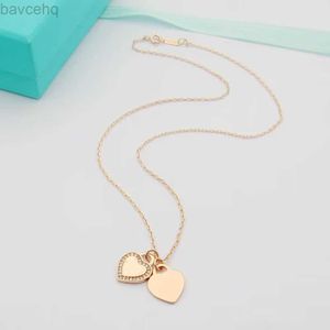 love Pendant Necklaces heart designer necklace luxury jewelry letter plated gold silver chain pendant necklaces fashion metal christmas day gift 240302