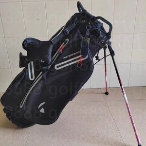 Sacos de golfe pretos com suporte de grande diâmetro e grande capacidade, material à prova d'água, entre em contato conosco para ver fotos com logotipo