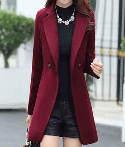 Feitong Ice Winter Women Plus Size Down Collar Lengeve Lapel Coat Trench Jacketスリムフォーマルオーバーコート冬のアウトウェア8820860