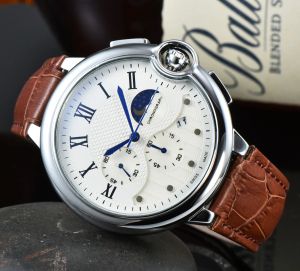 남자 여자 디자이너 시계 블루 풍선 스테인레스 스틸 쿼츠 자동 시계 크기 42mm 패션 커플 운동 시계 럭셔리 손목 시계