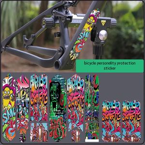 Bicicleta quadro adesivo mtb cuidados proteção corrente filme ciclismo reparação decalques anti-risco fita acessórios de bicicleta decorativo 240223