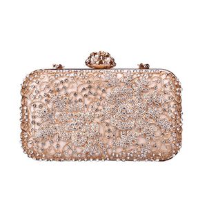 Pink Sugao Crystal Luxury Evening Bag Bashing Baging Bling Party Purse Top Diamond Boutique Gold Silver Women Wedding Day Clutch Bag177r