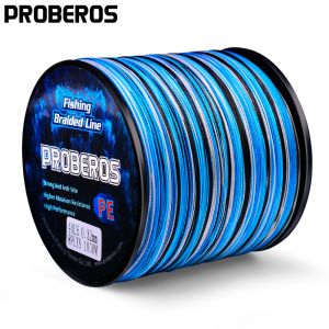 Linien Probero 48 Braids Angellinie 3005001000m Multifilament Weaves Line 10LB100LB glatte verdrahtete PE -Linie für Basspikefischen