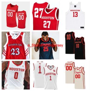 Houston Cougars 5 JaVier Francis 13 JWan Roberts 25 Joseph Tugler 2 Cedric Lath camisa de basquete 12 Jacob McFarland 23 Terrance Arceneaux 4 LJ Cryer costura personalizada