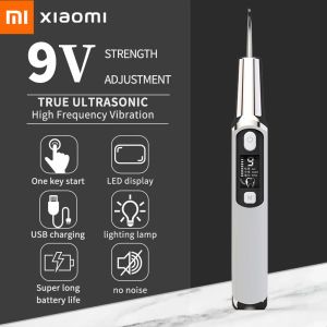 Irrigators Xiaomi Ultrasonic Dental Scaler Teeth Tartar Stain Tooth Calculus Remover Electric Sonic Teeth Cleaner Dental Stone Removal
