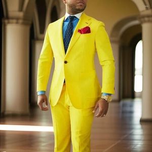 Men's Suits Formal Men Slim Fit Groomsmen Wedding Tuxedo For Dinner Party Notch Lapel Blazer Male Costume Homme (Jacket Pants) 2024
