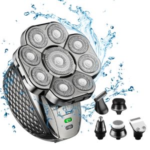 Shavers New 9D Rasierer für Männer 9 Cutter Floating Head Water of Electric Rasiermesser Multifunktion Shavers USB Ladung Trimmer Männer Pflege Kit