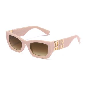 Designer Miumius Sunglasses M Family Cats Eye Fashion Sunglasses With Advanced Metal Accessories Fashion Glasses 2024