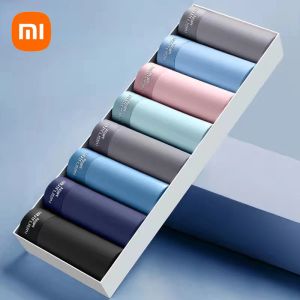 Control Xiaomi 8Pcs/Lot Men Boxers Men's Underwear 3A Antibacterial Underpants Ice Silk Men Boxer Shorts Breathable Elastic Male Panties