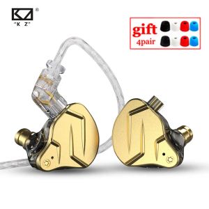 Наушники kz zsnprox 1dd 1ba hibi гибридный драйвер в ушных наушниках металлический монитор наушников.