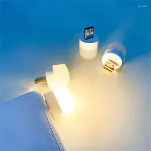 Luzes noturnas led luz usb plug lâmpada leitura proteção para os olhos lâmpadas de carregamento de energia móvel para quarto bonito decoração do quarto