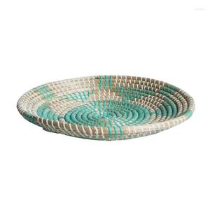 Mats Pads Table Round Woven Placemats Natural St Braided Heat Resistant Non-Slip Weave Drop Delivery Home Garden Kitchen Dining Bar De Ot3Rv