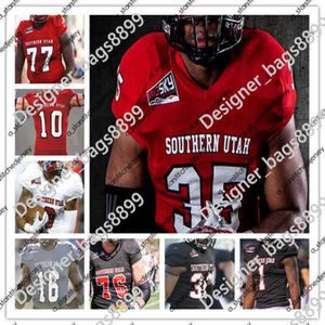 Fotbollströjor Anpassade NCAA södra Utah Suu College Football Jersey Justin Miller Karris Davis Ethan Bolingbroke Kahoohanohano-Davis Singleton Jesaja