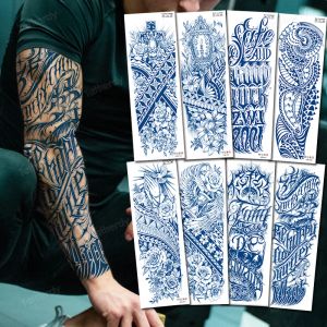 Tatuagens 80 pçs/lote atacado tatuagem temporária adesivo natual suco de ervas tinta à prova dwaterproof água tatuagens falso totem tribal homem menino corpo arte decalque