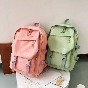 School Bags Fashion Korean Style Ins Travel Birthday Gift Bag Canvas Student Backpack