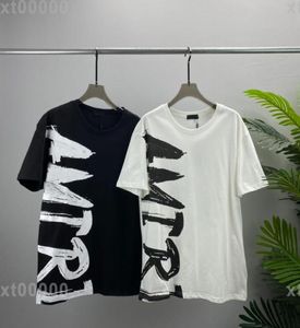 22SS Designer Letter Printed T Shirts TEE Bluza Moda High Street krótkie rękawy Letnie swobodne tshirt Mężczyźni kobiety 3234175