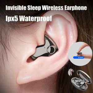 Cuffie Cuffie wireless per il sonno invisibile DIXSG, auricolari nascosti Bluetooth 5.3, cuffie con controllo touch impermeabile IPX5