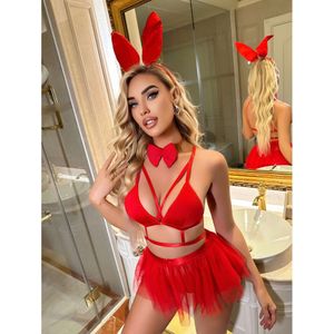 Jiani Sexy Mini Valentine's Day Playful Bunny Rollspelande söt Game Costume Girl 641457