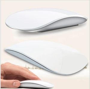 Ratos ergonômicos ultrafinos mouse bluetooth óptico 1000 dpi 2.4g sem fio arco toque ratos mágicos com receptor usb para ipad macbook