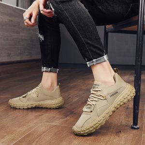 Athletische Herren- und Damen-Laufschuhe, bequem, einfarbig, Khaki, Schwarz, Grau, Elfenbein, Schuhe für Herren und Damen, Sport-Turnschuhe, Größe 39–44, GAI