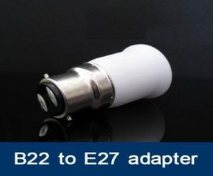 100pcslot Fedex B22 to E27 Adapter Led Halogen CFL light lamp E27 to B22 adaptor BC to ES adapter6077665