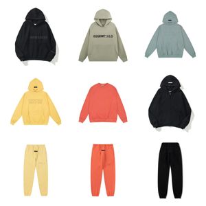 EssentialSweatshirtsメンズパーカーメンズデザイナーパーカースウェットシャツレターグラフィックプリントoネック特大のパーカーメンズトラックスーツコットントップ