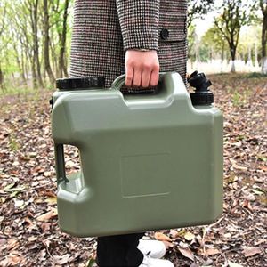 Vattenflaskor 18L lagringsbehållare med kran BPA-fri stor hink kanna tank för camping utomhus vandring