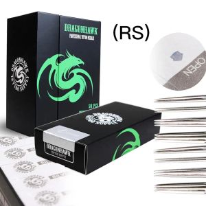 İğneler Tek Kullanımlık Dövme İğneleri Tedarik 50 PCS RS Yuvarlak Gölgelendirici Dragonhawk Yüksek Çarşamba Standart İğneler Dövme Makineleri