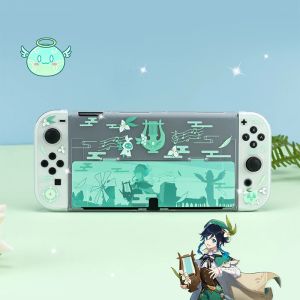 Kılıflar Funda Nintendo Switch OLED Koruyucu Kılıf Anime Mat Dockable PC Sabit Kabuk Nintendo Switch Denetleyicisi Joycon Denetleyicisi