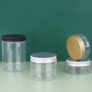 Flaschen 10/20/30/50pcs Lagergefäße leere Kosmetikgläser Aluminium Deckel Nachfüllbarer Flaschen Make -up Balm Container Reiseflasche 50250 ml