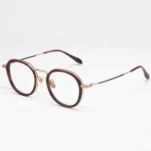 Occhiali da sole Occhiali da vista da uomo Donna Retro Designer U119 Montature ovali in fibra di vetro di acetato di moda Stile europeo e americano