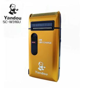 Çakan Yandou Erkek Tıraş Makinesi Razor Şarj Edilebilir Tıraş Alınan Bıçağı Altın Renkli Yüz Bakım Erkekleri Sakal düzeltici makinesi