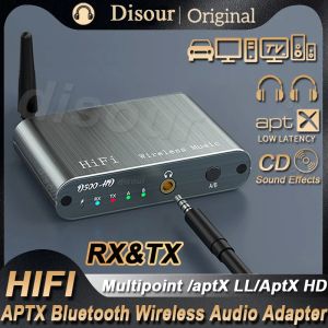 Lautsprecher Bluetooth 5.3 Empfänger Sender APTXHD Adaptive/APTX LL Wireless Audio Adapter CD Soundeffekte für Autolautsprecher TV Multitouc