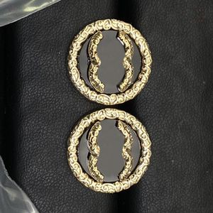 High-end Designer Earrings Letter Studs 925 Silver Copper Brand Eardrop Women Crystal Pearl Ear Hoop Diamond Earring Wedding Party Jewelry