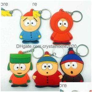 Keychains South Park 대략 대화 부패 5 키 체인 장식 보석 장난감 선물 T230607 드롭 배달 dh5tn