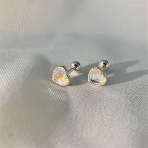 Stud Earrings Trend Opal Love Heart For Women Girls Wedding Christmas Party Birthday Jewelry Gift Pendientes Eh454338O