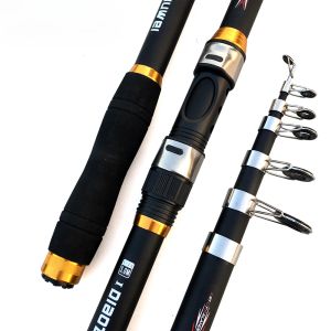 Canne Nuova Canna Da Pesca Telescopica 2.1M3.6M Ultraleggera In Fibra di Carbonio M Potenza Spinning Pole Lure Peso 550g Oceano Barca Da Pesca Pesca